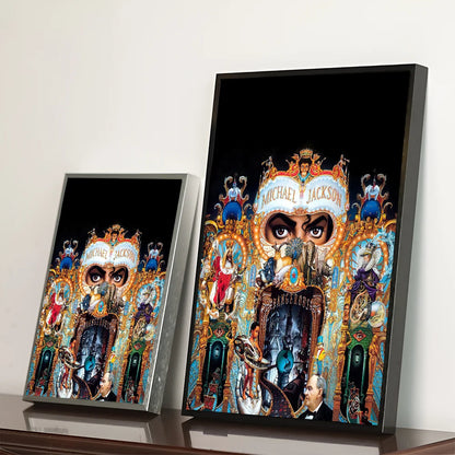 Michael Jackson Anime Posters Sticky HD Quality Wall Art Retro Posters for Home Kawaii Room Decor