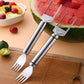 Stainless Steel Windmill Watermelon Cutter – Slice, Scoop & Serve with Ease