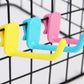 5/50pcs Metal Mesh Panel Hanger Plastic Multi-Purpose Wall-mounted Hook: