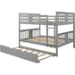 Harper & Bright Designs Full Over Full Bunk Bed with Trundle: