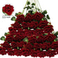 50 Pcs Artificial Rose Flower Silk Roses Bouquet: