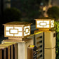 Timed LED Solar Outdoor Light Pillar – Decorative & Durable Solar Lighting for Your Outdoor Spaces