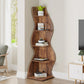 Tribesigns Corner Shelf, Modern 5-Tier Wall Corner Bookshelf, Stylish  Storage Rack Plant Stand