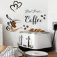 Coffee Cup Pattern Wall Stickers – DIY Home & Cafe Decoration