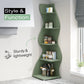 Tribesigns Corner Shelf, Modern 5-Tier Wall Corner Bookshelf, Stylish  Storage Rack Plant Stand