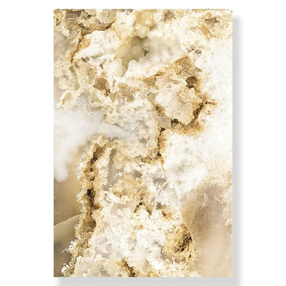 Nordic Modern Art Picture Canvas Painting Wall Art Golden Leaf Beach Scenery Poster and Print