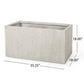 Outdoor Large Square MGO Planter: