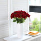 50 Pcs Artificial Rose Flower Silk Roses Bouquet:
