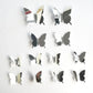 Stickers 12pcs/set Modern 3D Mirror Acrylic Butterfly Home Decoration DIY Art Wall Stickers: