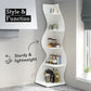 Tribesigns Corner Shelf, Modern 5-Tier Wall Corner Bookshelf, Stylish  Storage Rack Plant Stand