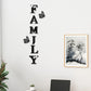 3D Mirror Wall Stickers – English Letters "Family" with Two Butterflies – Self-Adhesive DIY Acrylic Decals: