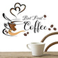 Coffee Cup Pattern Wall Stickers – DIY Home & Cafe Decoration