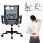 Adjustable Mid Back Mesh Swivel Office Chair with Armrests – Black