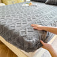 1pc Winter Warm Coral Fleece Fitted Bed Sheet