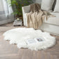 Soft Sheepskin Bedroom Carpet – Imitation Wool Pad with Long Hair: