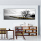 Modern Minimalist Wall Art: Landscape Seaside Goldenwood Bridge