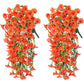 Artificial Morning Glory & Eucalyptus Nonfading Rattan Hanging Wall/Door Decoration (75cm)