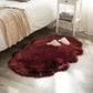 Soft Sheepskin Bedroom Carpet – Imitation Wool Pad with Long Hair: