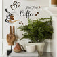Coffee Cup Pattern Wall Stickers – DIY Home & Cafe Decoration