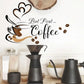 Coffee Cup Pattern Wall Stickers – DIY Home & Cafe Decoration