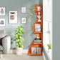 Tribesigns Corner Shelf, Modern 5-Tier Wall Corner Bookshelf, Stylish  Storage Rack Plant Stand