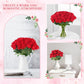 50 Pcs Artificial Rose Flower Silk Roses Bouquet: