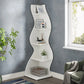 Tribesigns Corner Shelf, Modern 5-Tier Wall Corner Bookshelf, Stylish  Storage Rack Plant Stand