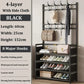 Clothes Hanger Multi-Layer Shoe Rack – Floor-Standing Organizer