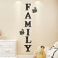 3D Mirror Wall Stickers – English Letters "Family" with Two Butterflies – Self-Adhesive DIY Acrylic Decals: