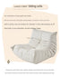 Cat Scratch Leather Nordic Togo Lazy Caterpillar Sofa – Single Person Suede Chair