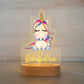 Personalized Children Animal Night Light Custom Name Acrylic Lamp: