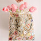 Embroidered Lace Flower Shoulder Bag Women Handmade Mesh Shopping Bag Retro Art Tote Bag Beach Hand Bag Bolsa Playa