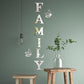 3D Mirror Wall Stickers – English Letters "Family" with Two Butterflies – Self-Adhesive DIY Acrylic Decals: