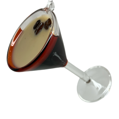Glass Espresso Martini Ornament